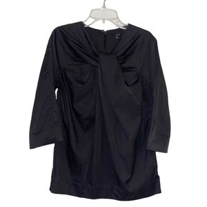 COS Black Twisted Front Black Blouse